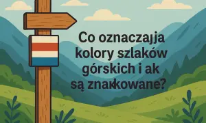 Znak drogowy z kolorami szlaków górskich. Czy kolory szlaków oznaczają trudność? Dowiedz się, jak są znakowane trasy.
